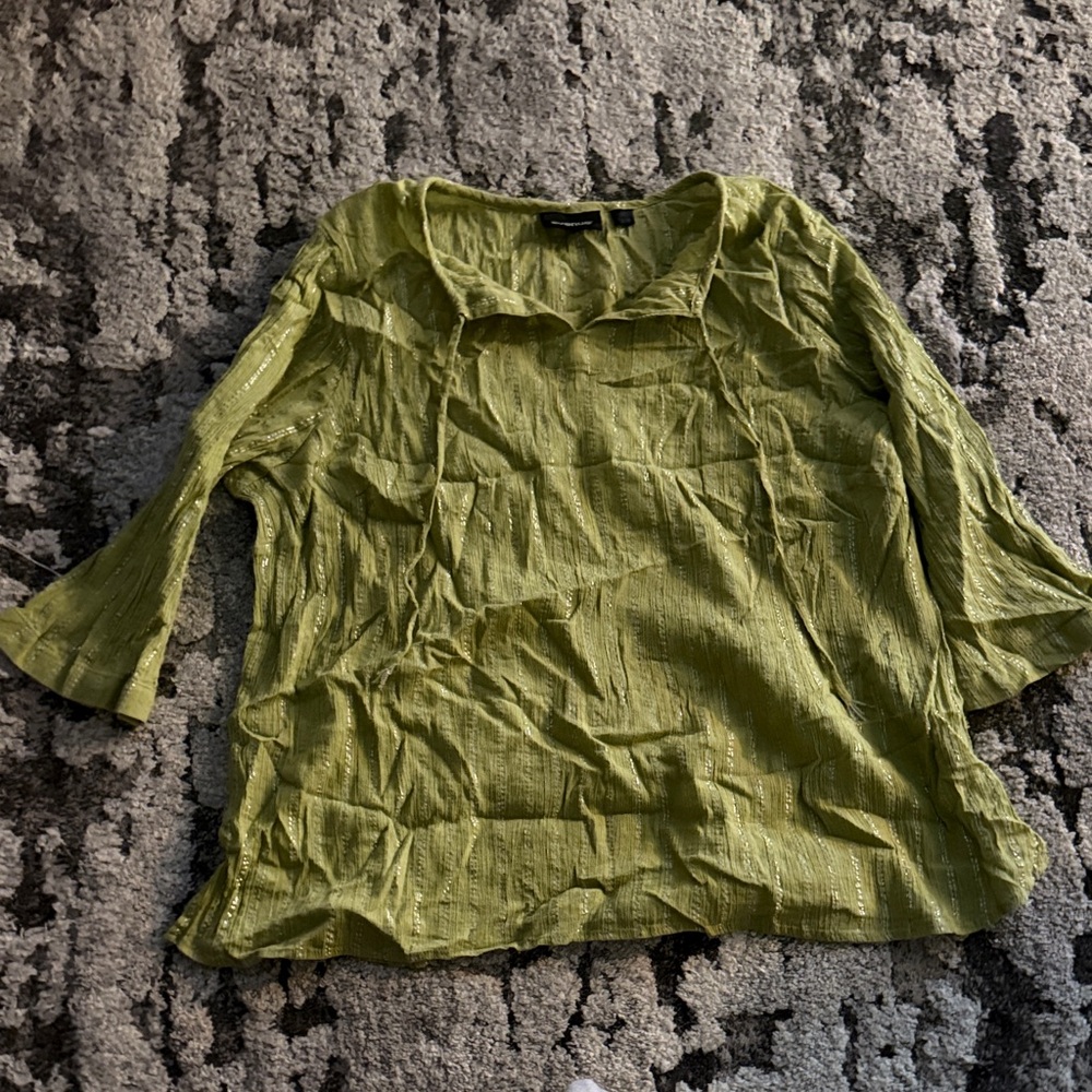 Avenue Light Green Women's Blouse